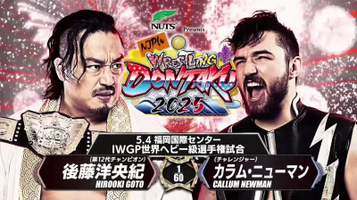 NJPW Wrestling Dontaku-Callum Newman vs Hirooki Goto