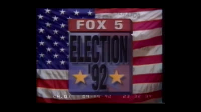 WNYW Fox News: The 10PM News: Special Edition: Election '92: The New York Primary open - September 15, 1992