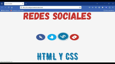 Cómo crear botones sociales animados con HTML y CSS - Web development