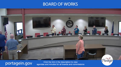COP Portage Indiana Board of Works Mtg 05-13-25
